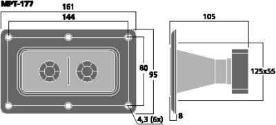 Tweeter a Tromba Piezo Elettrico Tondo con Griglia x Casse Acustiche  Amplificate Attive Passive e HI