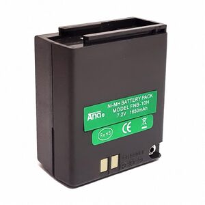 FNB-10H Pacco Batteria 7,2 V 1650 mAh Ni-Mh Compatibile per Yaesu FT-23 FT-411 FT-470