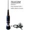 TELECOM T-1500 Antenna CB Veicolare PL Inclinabile + Cavo PL/PL intestato su staffa a Baule